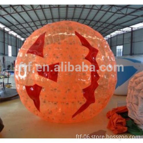 Cool pumpkin zorb ball for Halloween